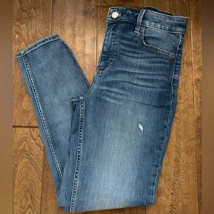 Minimally Distressed Skinny Jeans WHBM